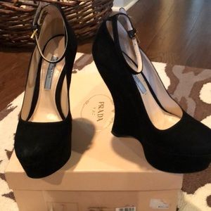 Prada calzature Donna black wedge!